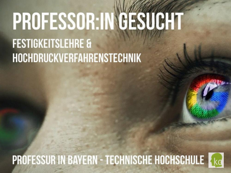 Professur Festigkeitslehre und Hochdruckverfahrenstechnik zu besetzen – Headhunting-Agentur im Bereich Forschung, Bildung, Lehre sucht Akademikerinnen