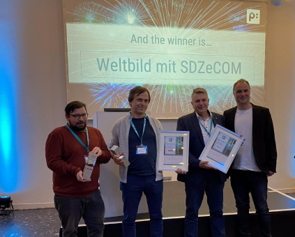 SDZeCOM gewinnt mit WELTBILD die Auszeichnung „Publishing-Projekt des Jahres 2023“