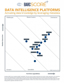 Mehrwert aus Daten mithilfe von Metadaten generieren - BARC Score bewertet marktführende Data-Intelligence-Plattformen