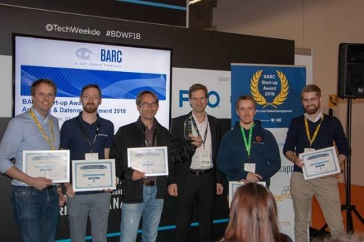 BARC Start-up Award für Analytics 2018: "Open as App" siegt mit Lösung für automatisierte Erstellung mobiler BI-Anwendungen