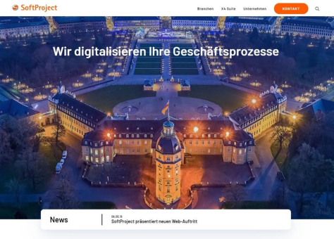 Digitalisierungsspezialist SoftProject präsentiert neuen Web-Auftritt