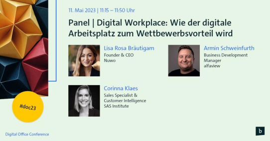 Panel zum Thema "Digital Workplace" am 11. Mai 2023
