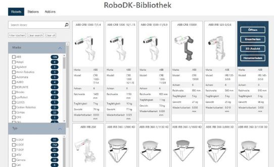 RoboDK - innovative offline Roboterprogrammierung und Interoperabilität mit CAD/CAM Systemen - kostengünstig.