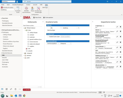 Outlook als „Google“ für Unternehmensdaten: Die neue EMA® Outlook-Erweiterung