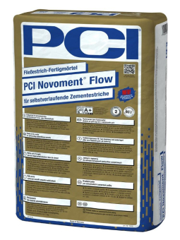 Fließfähiger Schnellestrich-Fertigmörtel PCI Novoment Flow: Rezeptur weiter verbessert