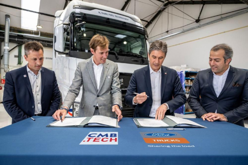 CMB.TECH und Ford Trucks kündigen Partnerschaft für die Umrüstung auf wasserstoffbetriebene Lkw an
