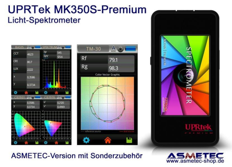 UPRTEK MK350S-Premium – Spektrometer inkl. umfangreichem Zubehör bei Asmetec
