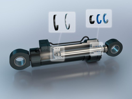 Freudenberg hilft bei der Optimierung von Hydraulikzylinder-Dichtsystemen