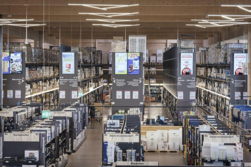 Lebensmittelgroßmarkt setzt auf Digital Signage