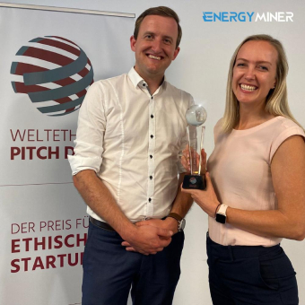 Energyminer gewinnt den Award beim Weltethos Pitch Day für innovatives Mikro-Wasserkraftwerk