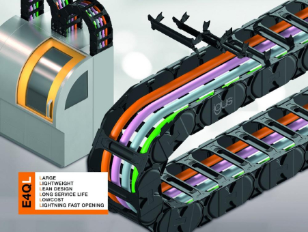 Viel Stabilität, wenig Gewicht: Neue Low-Cost-Energiekette von igus für freitragende Anwendungen