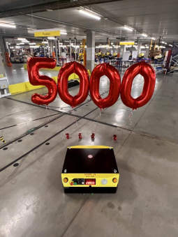 Kivnon erreicht Meilenstein: 5000 mobile Roboter in 20 Ländern erfolgreich installiert