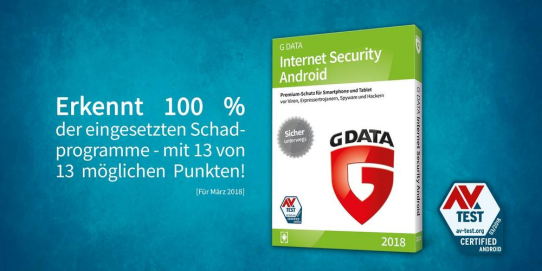 G DATA Internet Security erzielt erneut die volle Punktzahl