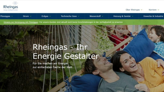 Rheingas präsentiert sich mit neuem Internetauftritt