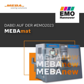 MEBA auf der EMO 2023: Automatisierung. Digitalisierung. Power-Sägen.