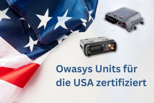 Owasys Telematik-Units für die USA zertifiziert