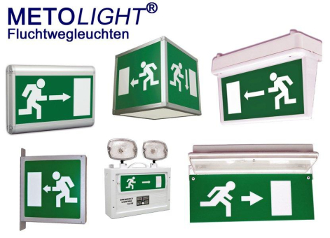 METOLIGHT LES-Serie – Energiesparende Fluchtwegleuchten zur Gebäudeausstattung made in Germany