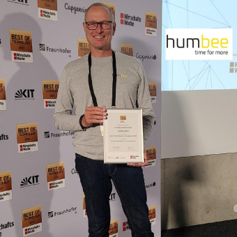 humbee erhält Auszeichnung der WirtschaftsWoche im Rahmen des Best of Technology Awards