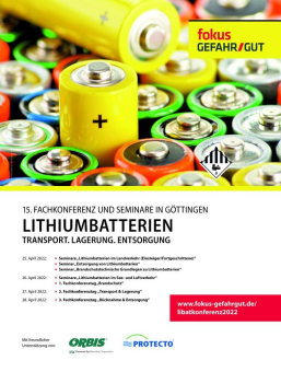 Lithiumbatterien - Transport. Lagerung. Entsorgung