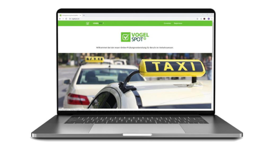 Online Prüfungstraining "VogelSPOT" jetzt auch für den Taxi- und Mietwagenunternehmer sowie den Unternehmer des gebündelten Bedarfsverkehrs