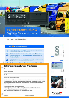 Neue Auflage: Fahreranweisung Digitaler Fahrtenschreiber