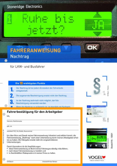 Neue Fahreranweisung: Nachtrag für LKW- und Busfahrer