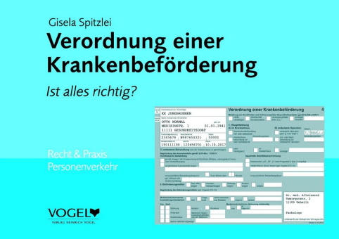 Neue Auflage: Verordnung einer Krankenbeförderung