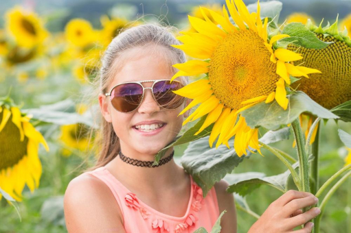 Frühlingssonne: Kinderaugen vor UV- und Infrarotstrahlen schützen