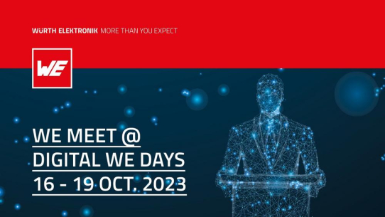 Würth Elektronik veranstaltet virtuelle Fachkonferenz Digital WE Days 2023