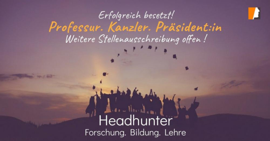 Kanzler, Präsidenten und Professoren (m/w/d) vermittelt – Headhunter für Hochschulen sucht für neue Stellen