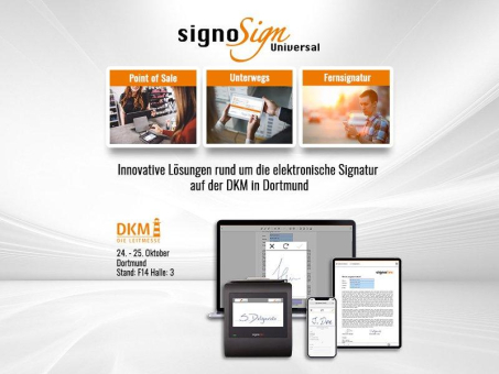 signotec präsentiert innovative Lösungen rund um die elektronische Signatur