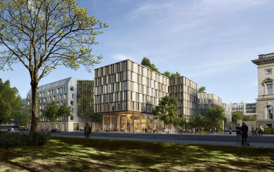 Das Bundesministerium für Umwelt, Naturschutz und nukleare Sicherheit in Berlin erhält ein neues Erweiterungsgebäude