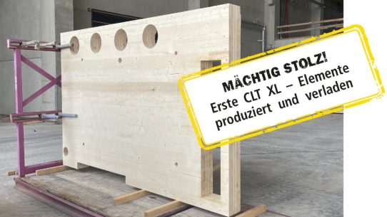 best wood CLT XL: Brettsperrholz im Großformat für Wand und Decke jetzt erhältlich