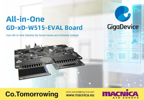 GigaDevice stellt das GD-xD-W515-EVAL Board vor: Ein All-in-One Kit für Rapid Prototyping und Entwicklung zahlreicher Anwendungen