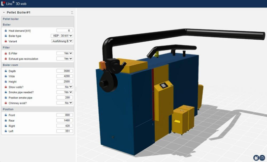 Lino® Hub mit Lino® 3D web - Systemunabhängige 3D-Visualisierung