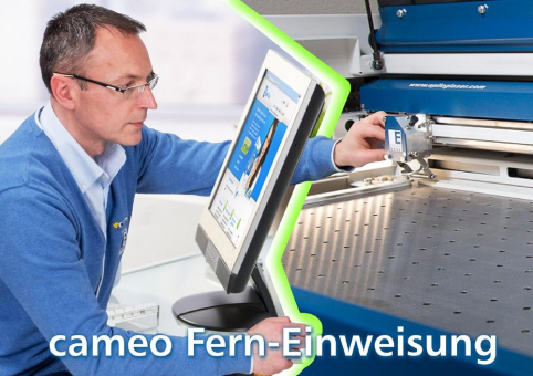 Neu bei cameo Laser: Fern-Einweisungen mit Anwendungstraining