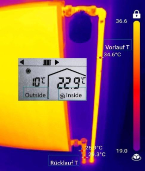 Heizen mit „Körpertemperatur“ 38°C und LMP-R1 Heizungsblut®.