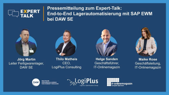 LogiPlus automatisiert erfolgreich die Intralogistik bei DAW durch die Einführung von SAP EWM und die EWM-Integration der Automatikgewerke