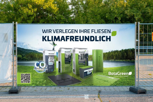 Botament startet Kampagne für Fliesenleger: „Wir verlegen Ihre Fliesen klimafreundlich!“