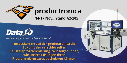 Data I/O präsentiert auf der productronica 2023 branchenführende Programmiersysteme und Lösungen