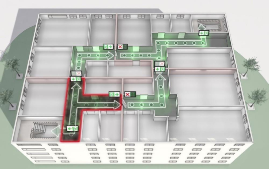 Neue DIN 14036 unterstützt innovative Konzepte zur Fluchtweglenkung