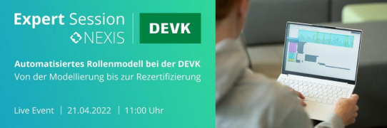 Live Expert Session der Nexis GmbH mit der DEVK