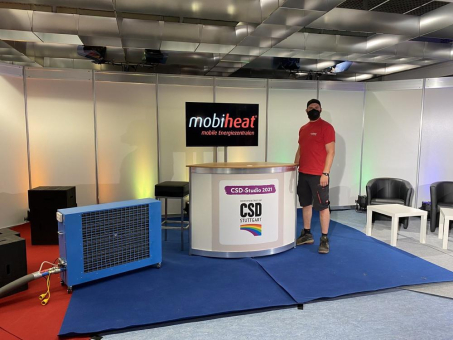 mobiheat klimatisiert das "CSD Studio 2021" in Stuttgart