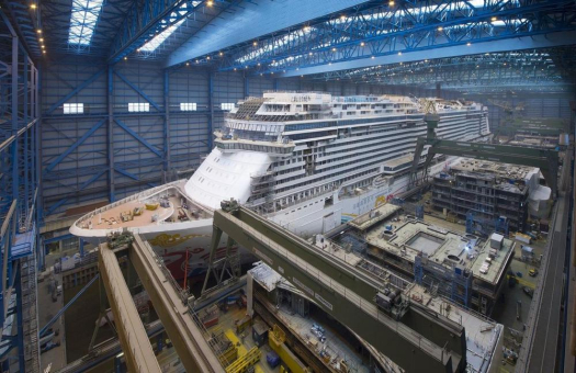 mobiheat beheizt Kreuzfahrtschiff während der Bauphase