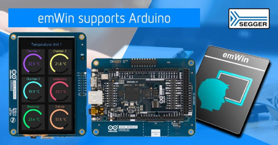 SEGGERs emWin bietet Unterstützung für Arduino
