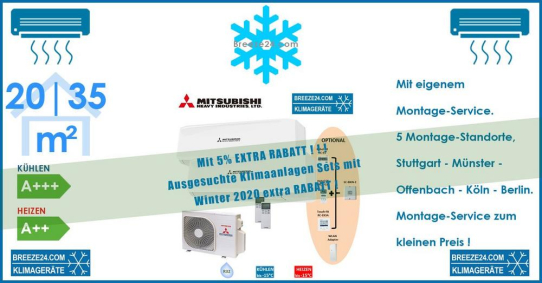 Mitsubishi Heavy Klimaanlage Wandgerät SRK 20 ZS-W + SRK 35 ZS-W + Außengerät SCM 40 ZS-W R32 Set für 2 Zimmer mit je 20 | 35 m²