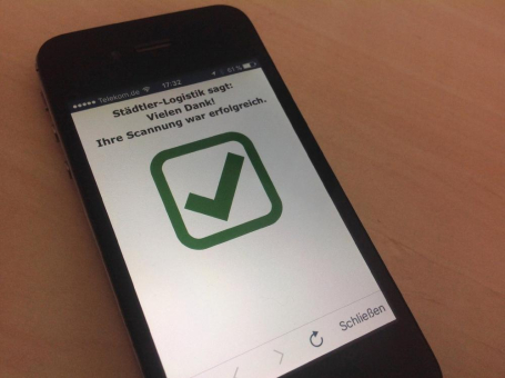 Meldung per Smartphone-Scan