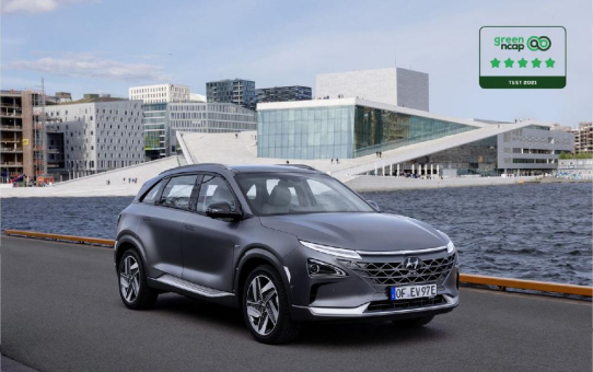 Hyundai NEXO mit fünf Sternen beim Green NCAP ausgezeichnet