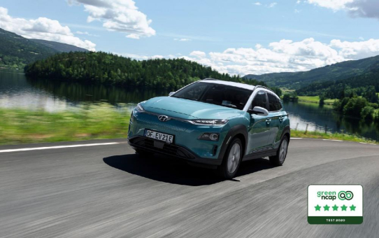 Hyundai Kona Elektro erhält Höchstpunktzahl beim Green NCAP