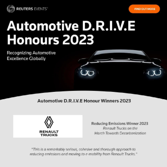 Renault Trucks Deutschland gewinnt Reuters Award “Automotive D.R.I.V.E. Honours”